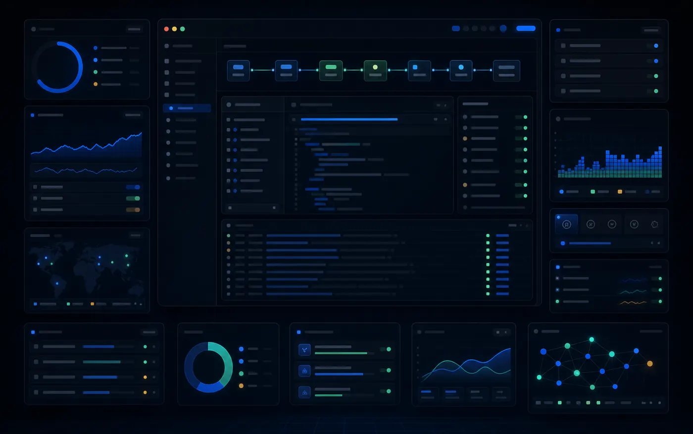 Темный интерфейс devtool аналитики